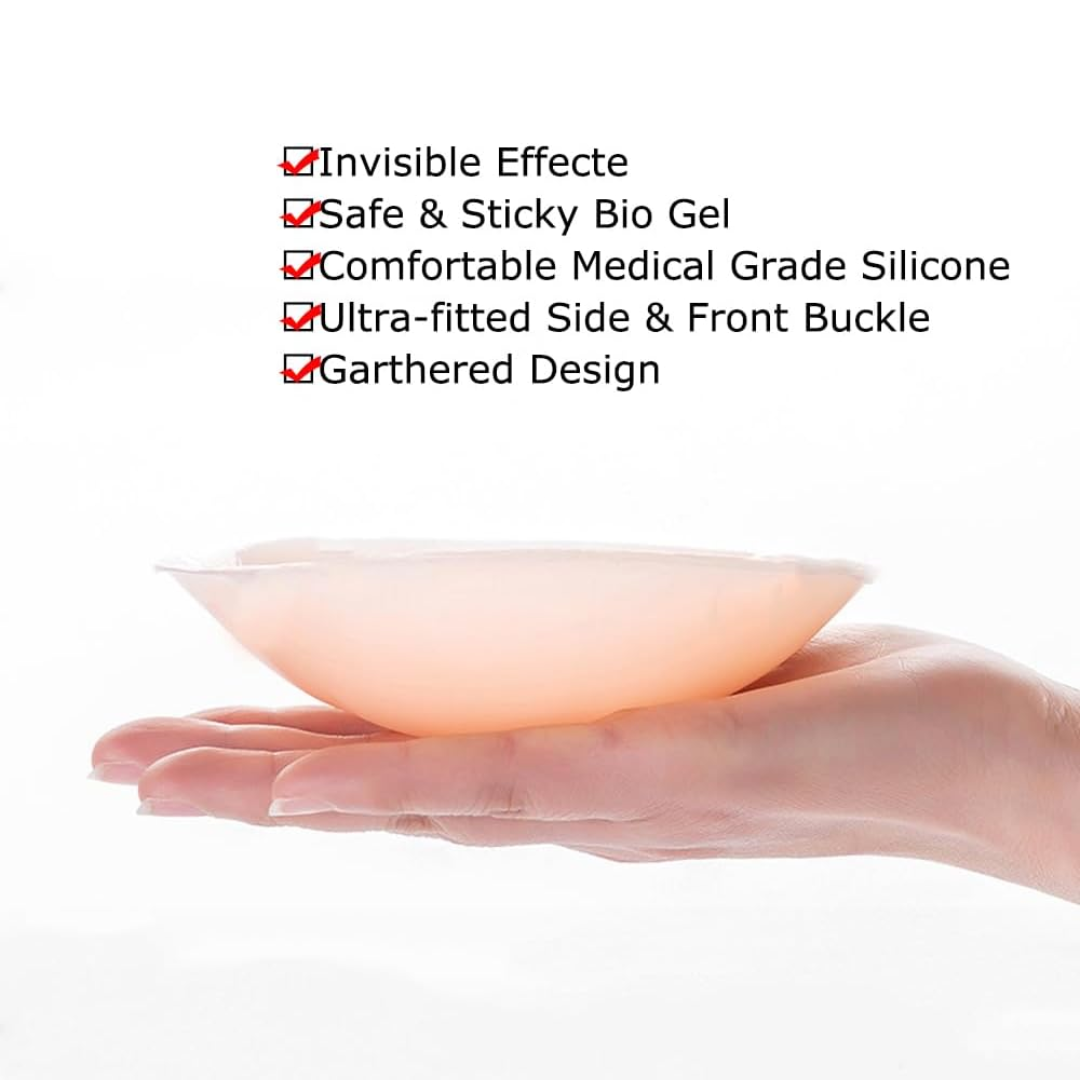 Thin FreeBra Invisible Silicone Bra Adhesive Shaping Bra Nubra Nude Bra ...
