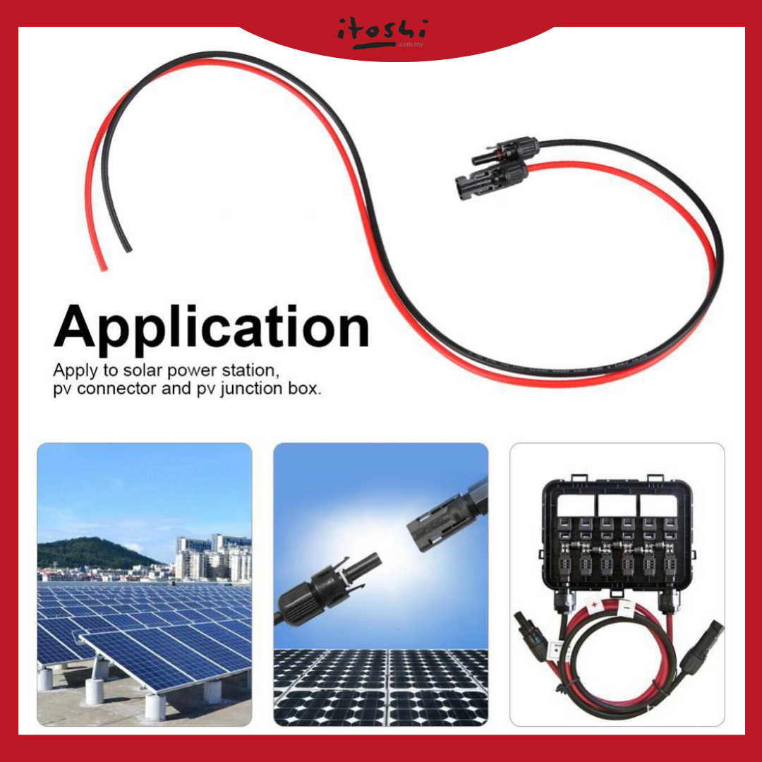 6.0mm2 Solar Cable DC Wire PV Photovoltaic Wire Solar Panel Extension