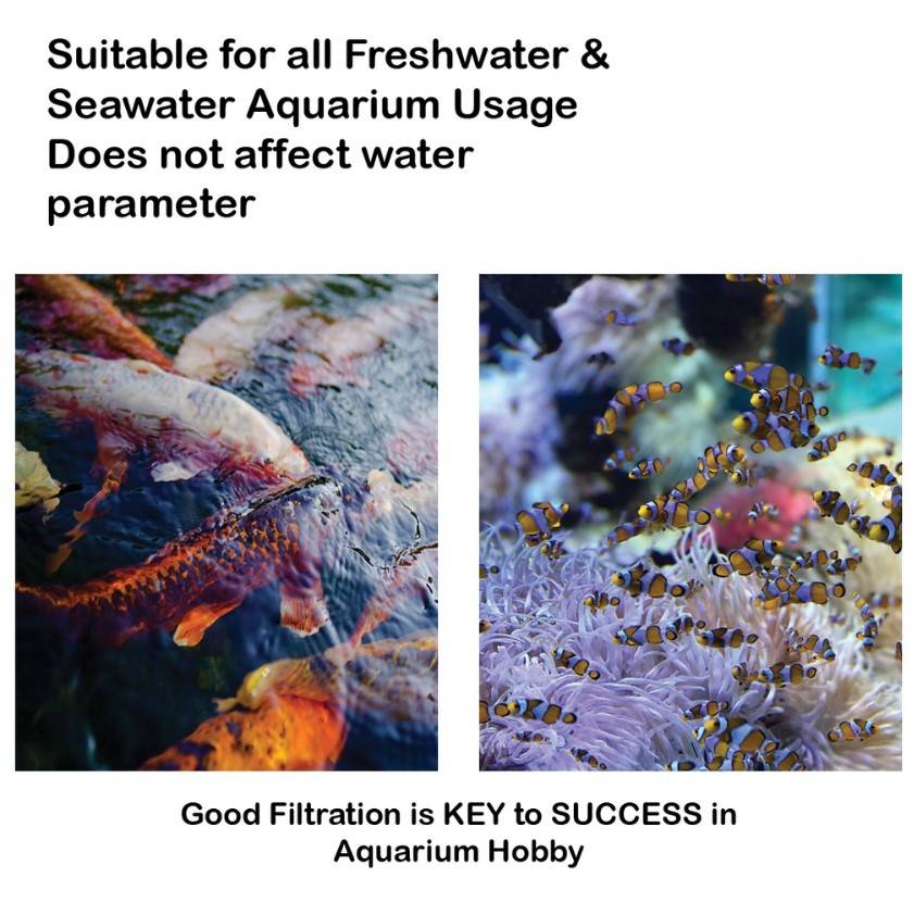 Microbe Fish Tank Aquarium Fish Tank Premium Mix 5 in 1 Biochemical Filter Media Bio Home ...