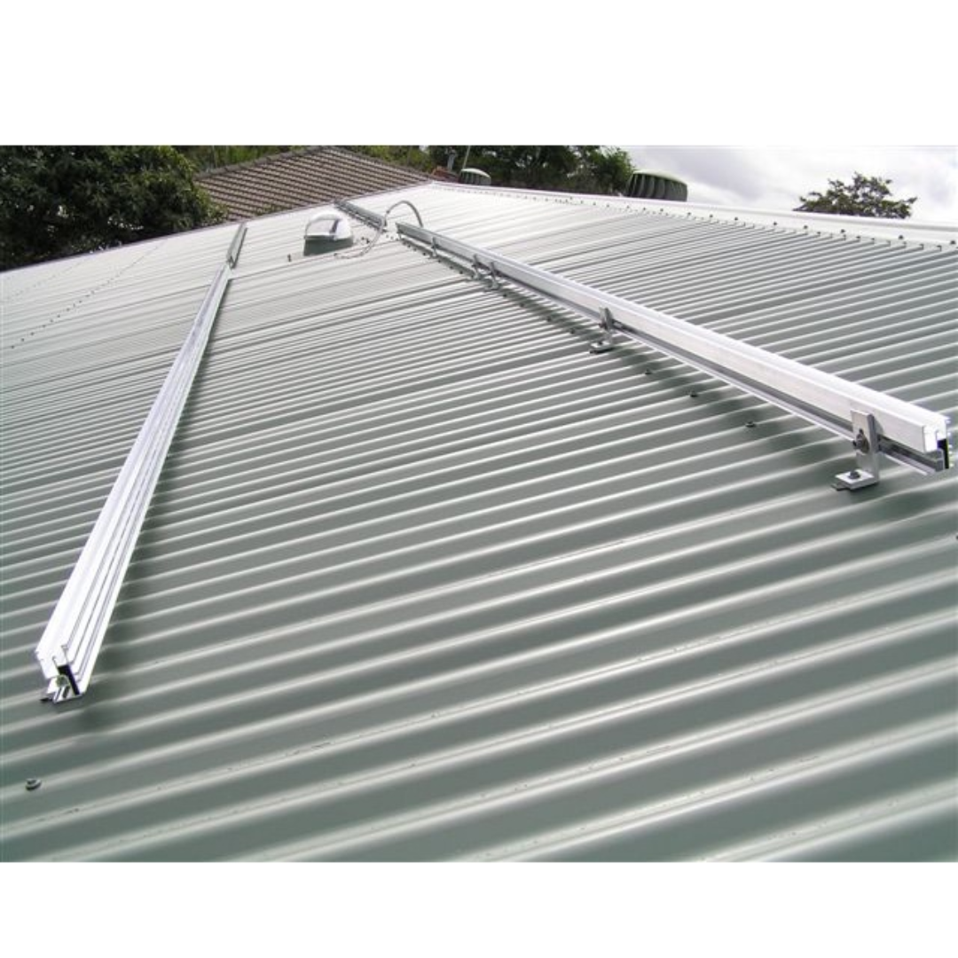 Solar Panel Mounting Roof System 2 Panels End Clamp Middle Clamp Solar ...