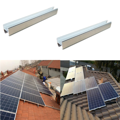 Solar Panel Mounting Roof System 2 Panels End Clamp Middle Clamp Solar ...
