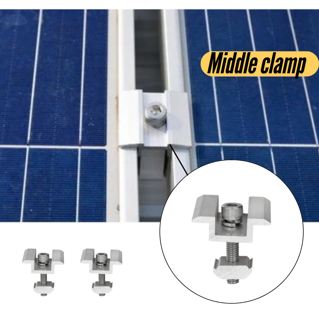 Solar Panel Mounting Set for 4 Panel Installation