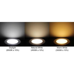 LED Round 4˝ 12W Panel Light Downlight Ceiling light Lamp Daylight without LED Driver cut out size 130-135mm