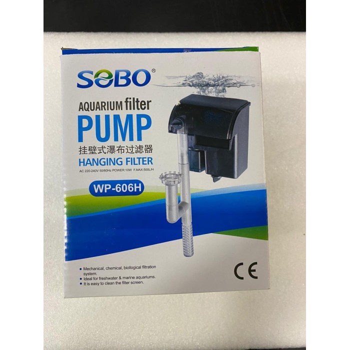 Sobo Aquarium Hanging Filter WP 303H 5W 606H 8W 607H 12W Fish Tank Hang