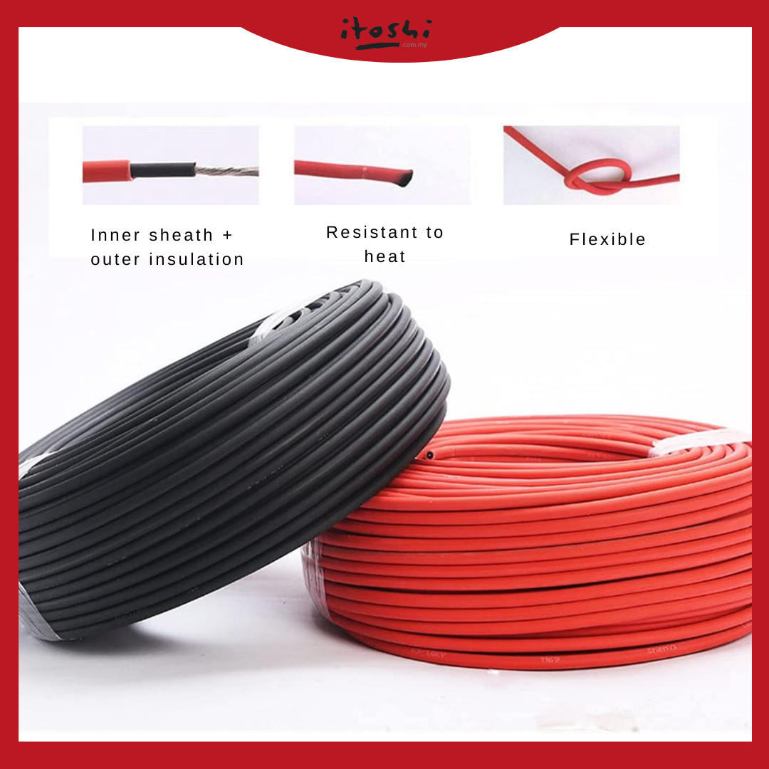 Weatherproof Solar Cable Tips Solar Cable 4mm² PV Photovoltaic Cable Waterproof High Temperature ...