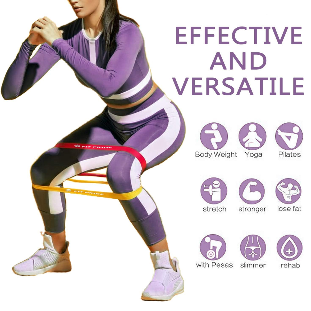 5PCS Hip Resistance Bands Yoga Squat Elastic Band Leg Exercise Fitness ...