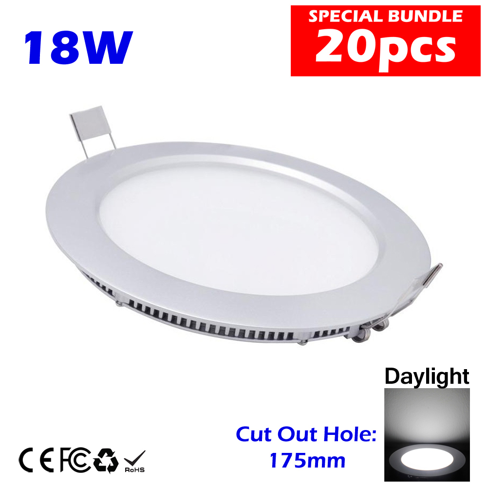 18W 6 Inch Led Panel Downlight Round LED Ceiling Recessed ...